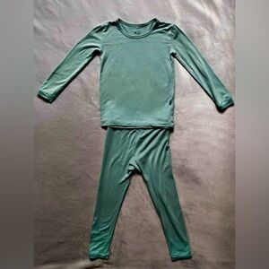 Kyte Long Sleeved Toddler Pajamas in Jade Size 2T